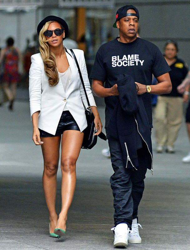 Jay-Z mit lecker, sexy, Ehefrau  