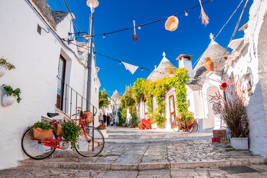Streets of Alberobello, Italy