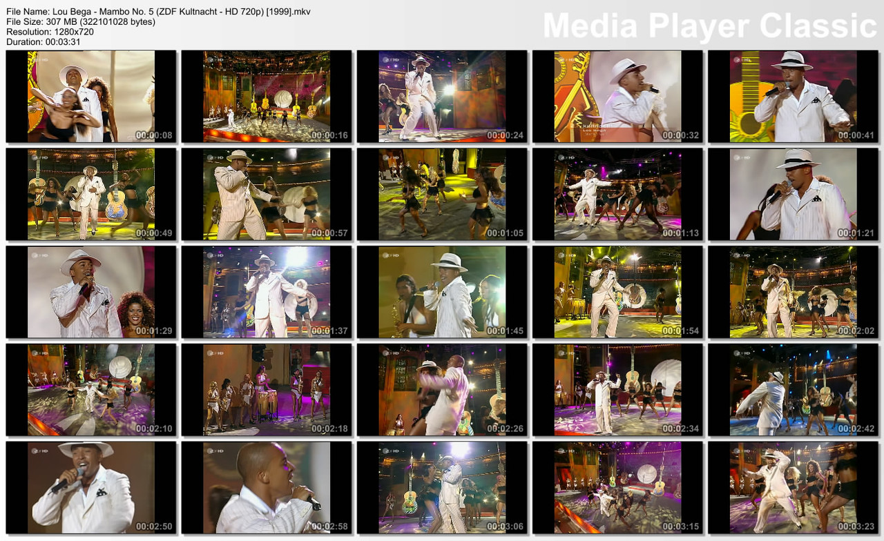Lou Bega - Mambo No. 5 (ZDF Kultnacht HDTV 720p) [1999]