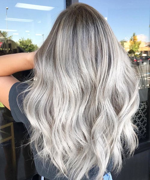 long blonde balayage hair
