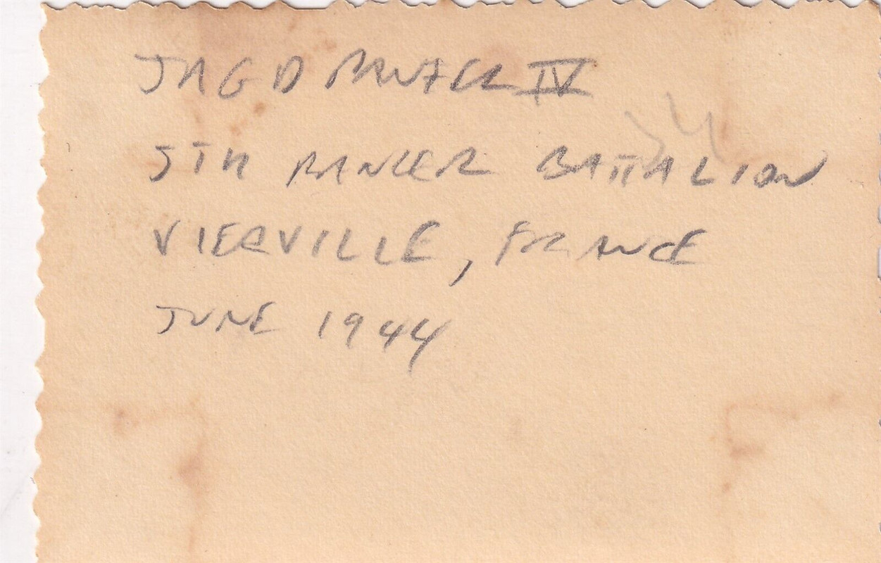 Original WWII Snapshot Photo PANZER LEHR DIVISION JAGDPANZER IV TANK Normandy (1)