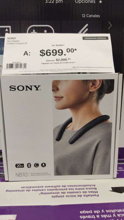 Sams Chilpancingo Sony Neckband SRS-NB10