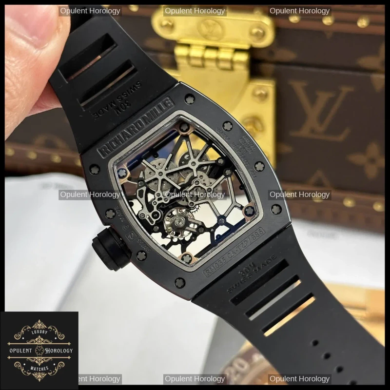 Richard Mille RM 035 Americas Toro – Black Ceramic Skeleton 40mm - Super Clone