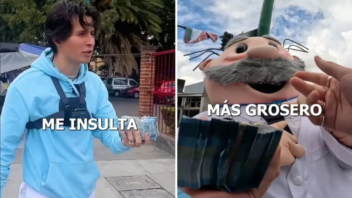 Influencer se vuelve viral en TikTok por regalar dinero a quien lo insulte