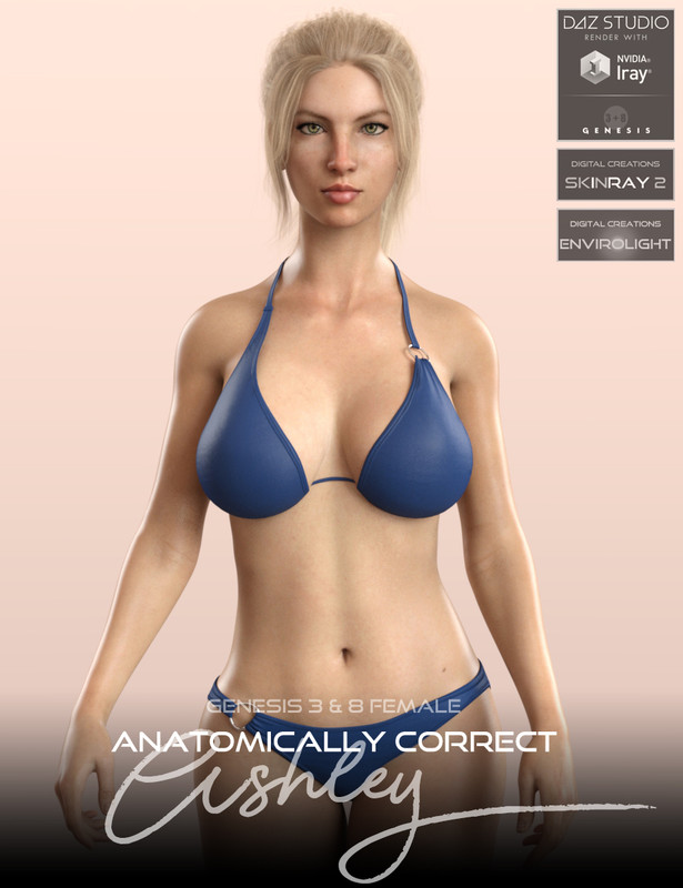 Anatomically Correct: Ashley for G3F and G8F