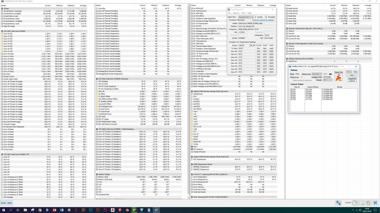 INTEL 9900K TEST 5PASS