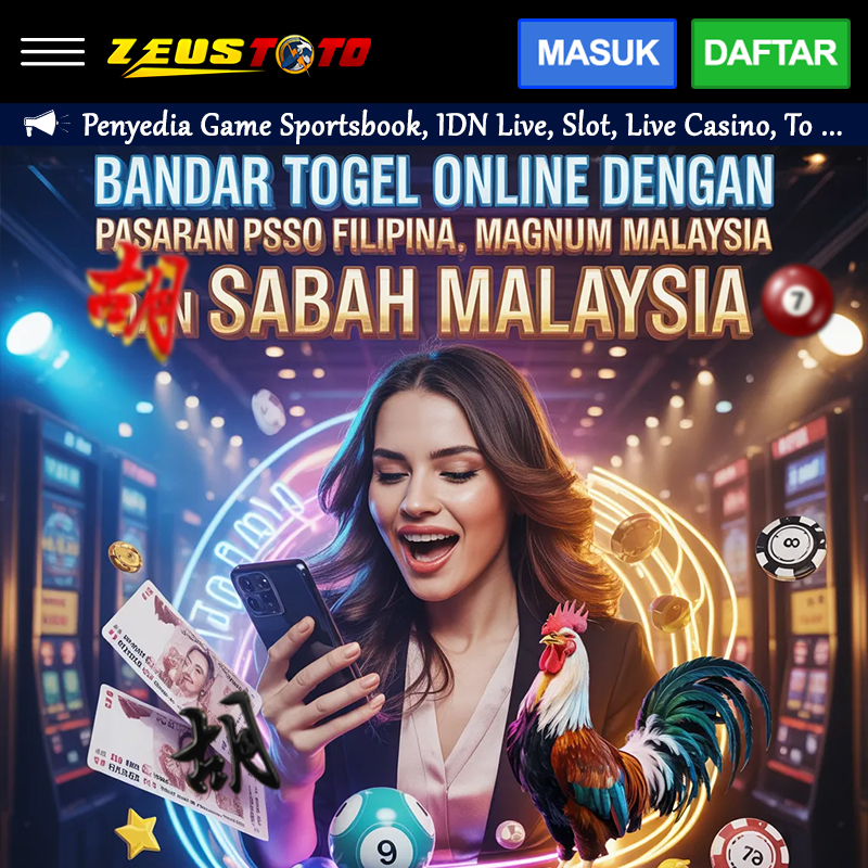 ZEUSTOTO: Bandar Togel Online dengan Pasaran PCSO Filipina, Magnum Malaysia dan Sabah Malaysia image 1