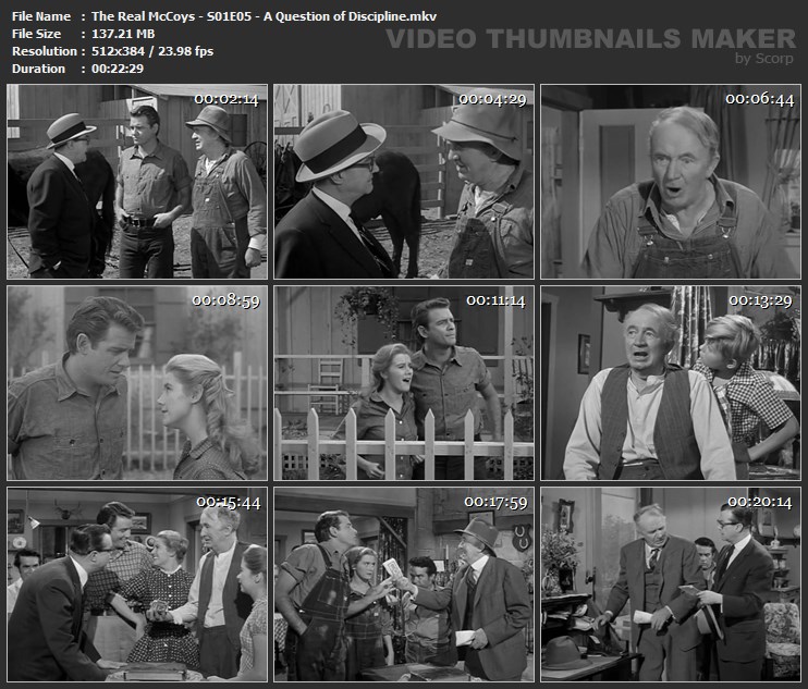 The Real McCoys - S01E05 - A Question of Discipline.mkv