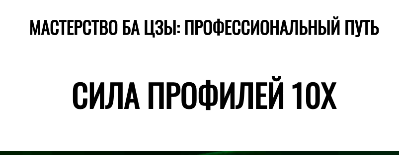 Сила профилей 10Х (Joey Yap)