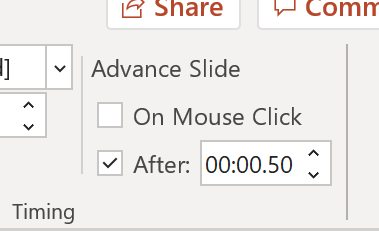 Reset a PowerPoint show? Advance-Slide