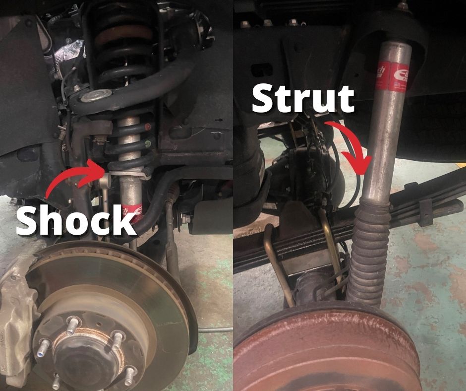 Shocks vs. Struts...Are they the same part?