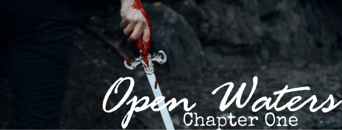 Chapter 1: Someone holding a sword with blood upon it
