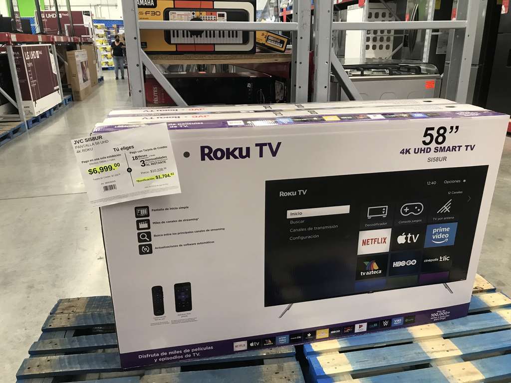 Sam's Club: SJR Pantalla JVC 58” 4K UHD Smart TV 