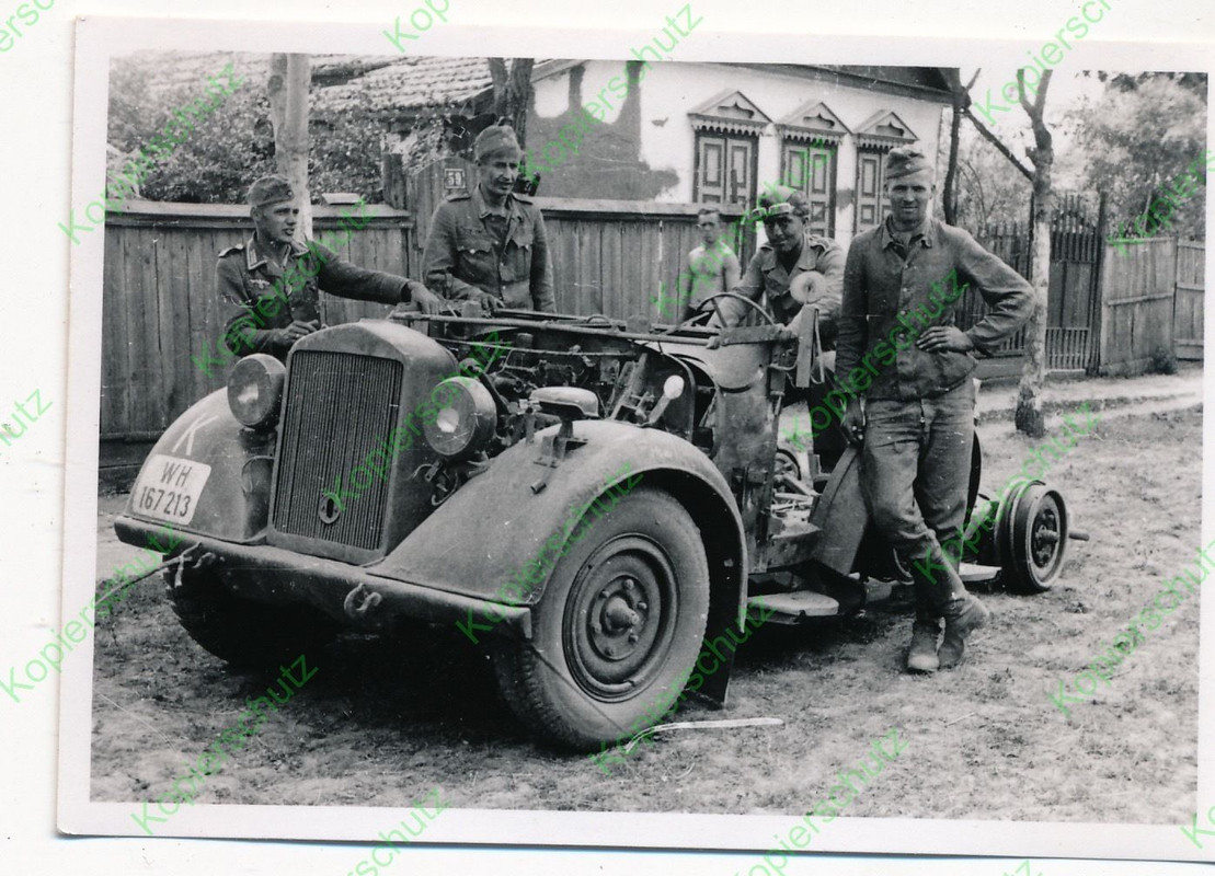 Altes orig. Foto Russland Fahrzeug Kübel taktisc