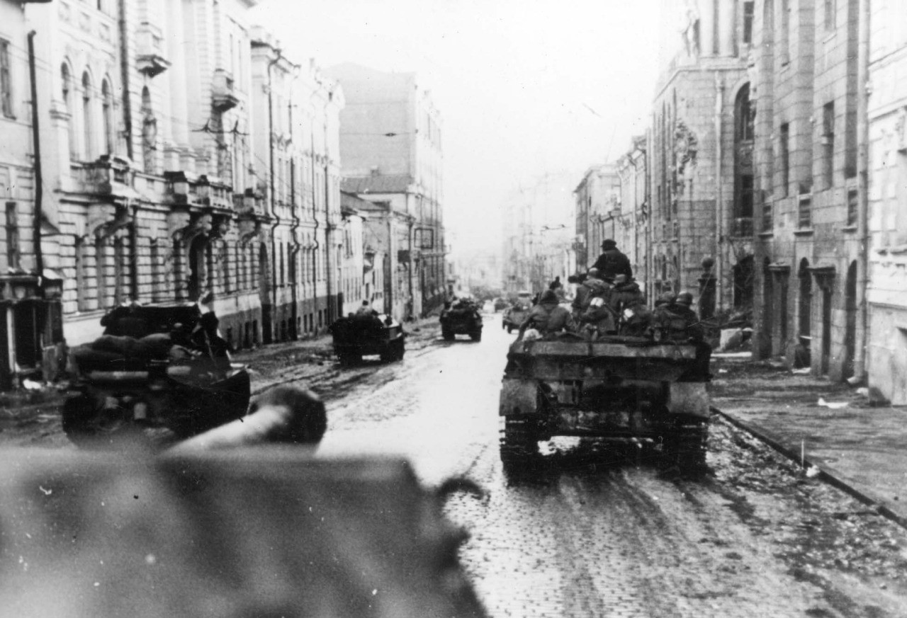 Fuerzas del 1er Cuerpo Panzer de la Leibstandarte SS durante el sitio de Kharkov, invierno de 1943