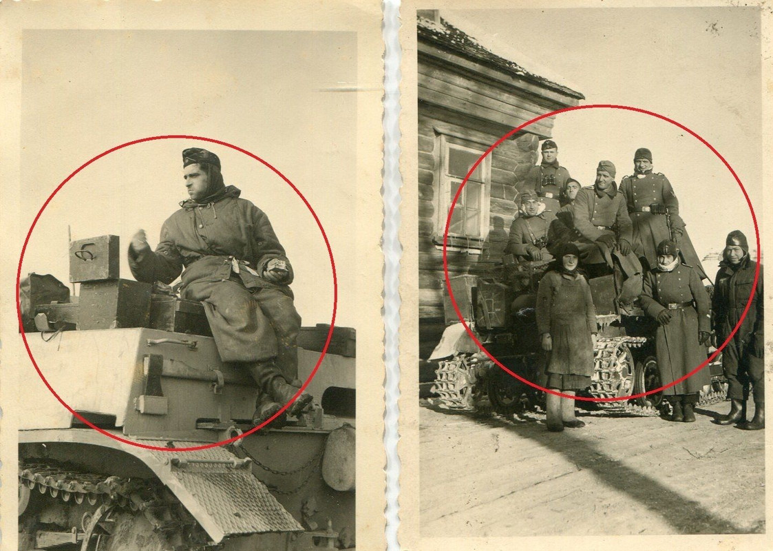 WW II Deutsche Panzer Jäger Tank im Winter