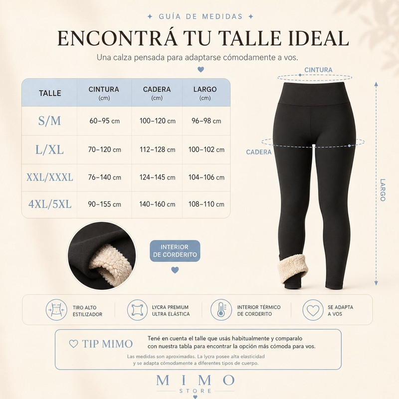 Polera térmica frizada MIMO detalle