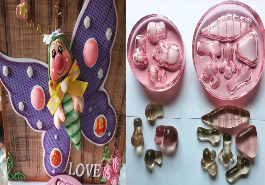 Molde para goma eva mariposas libélula