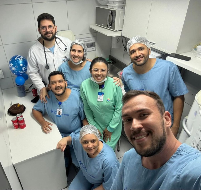 Com equipe da Hapvida Mossoró