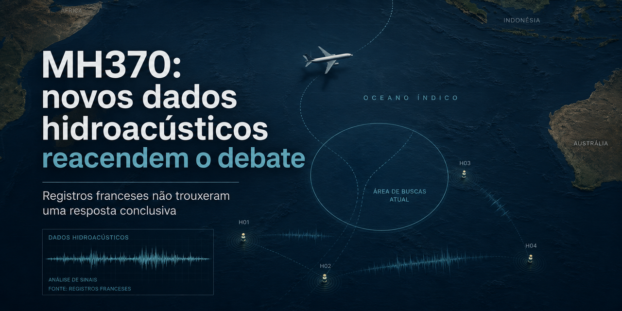 Novos dados hidroacústicos reacendem debate sobre o MH370, mas ainda sem resposta conclusiva