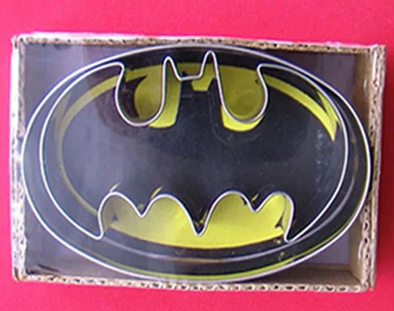 Cortador de galletas de batman en acero inoxidable 2pz