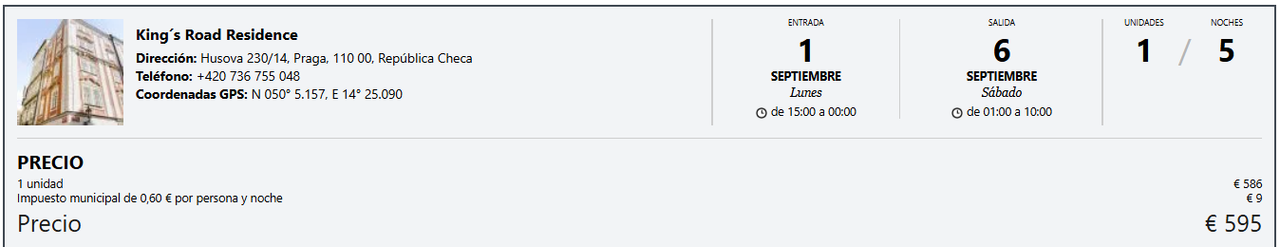 Apartamento King\'s Road Residence - Praga - Septiembre 2025 - Foro Europa del Este