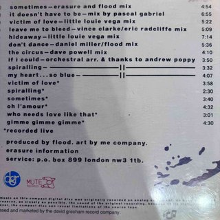 Erasure: The Two Ring Circus : CD