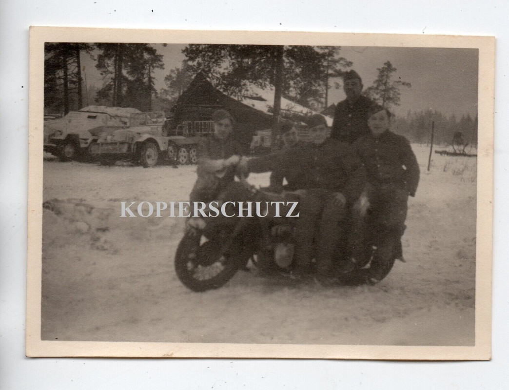 Russland SDkfz Krad Gespann Kradmelder Panzer Spähwagen Tank  LKW Halbkette 1942