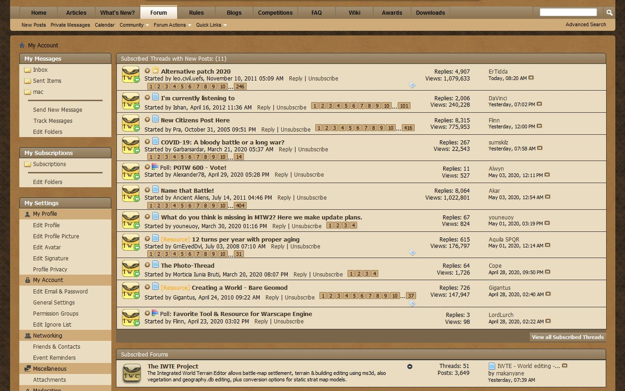 default forum skin