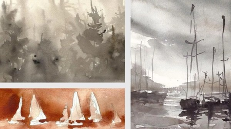 Watercolor Beginner Technique Masterclass With Easy To Do Projects