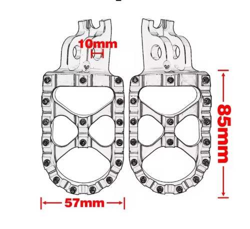 Reposapies-CNC-para-Honda-CRF125-1100-y-Kawasaki-KX250-KX450-KX250F-KX450F-KLX450R