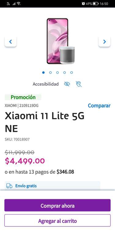 Telcel: Xiaomi mi 11 lite 5g ne 
