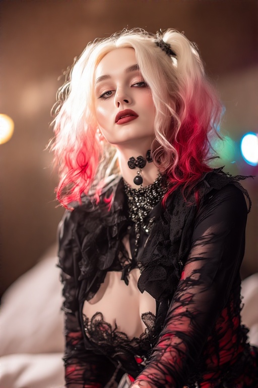 Harley-Quinn-in-black-Gothic-u-27