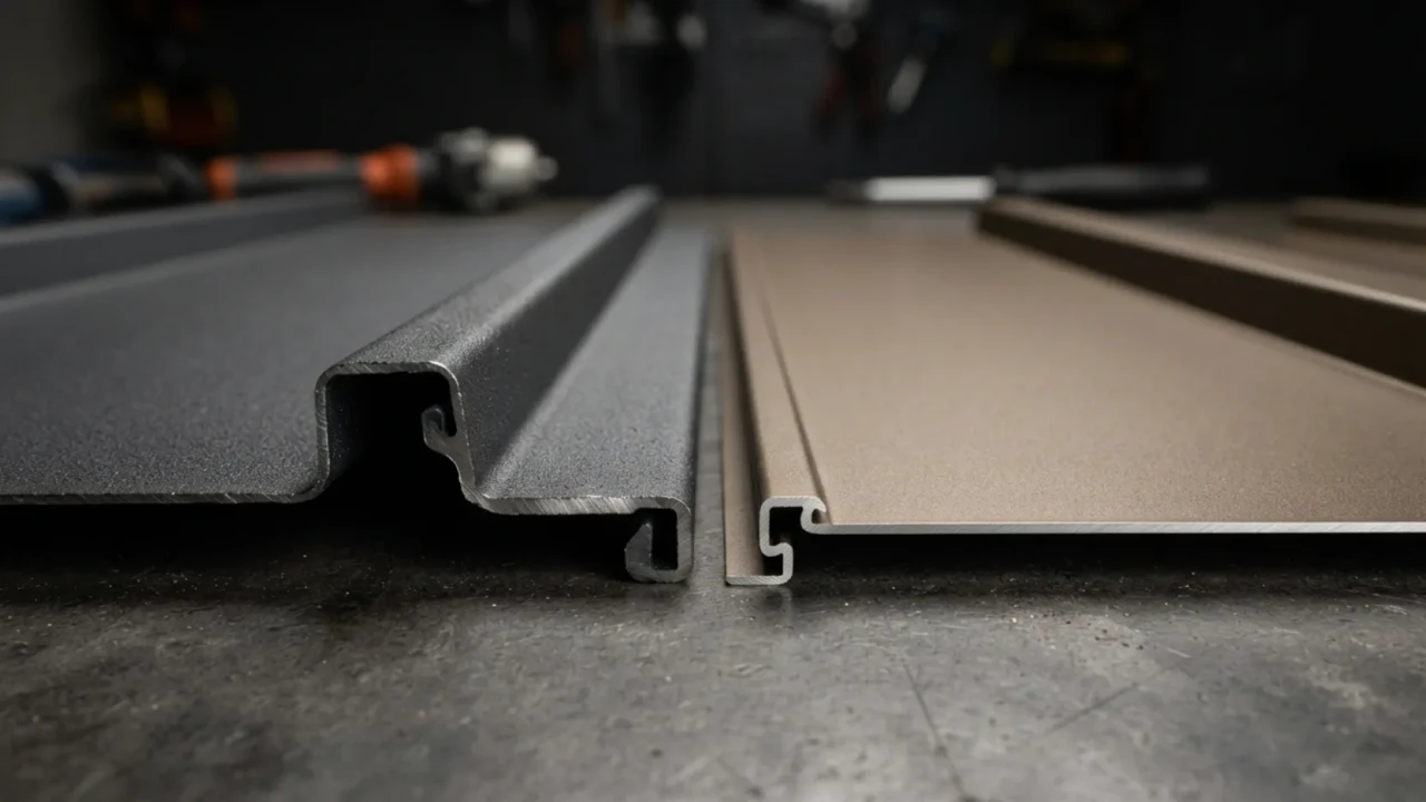 Metal roofing panel material cost comparison steel aluminum