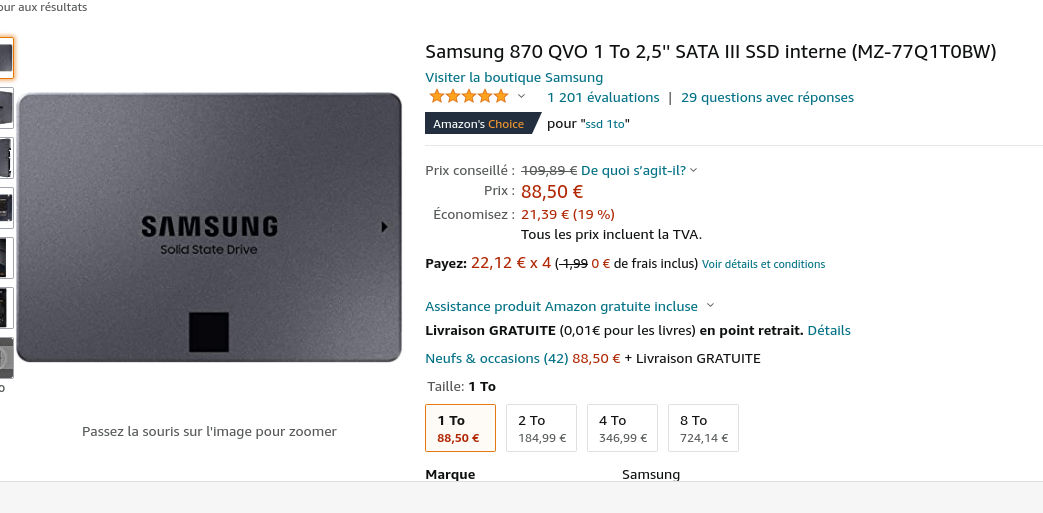 Screenshot_2021-05-08 Samsung 870 QVO 1 To 2,5'' SATA III SSD interne (MZ-77Q1T0BW) Amazon fr Inform