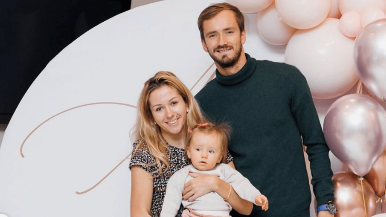 Daniil with his family