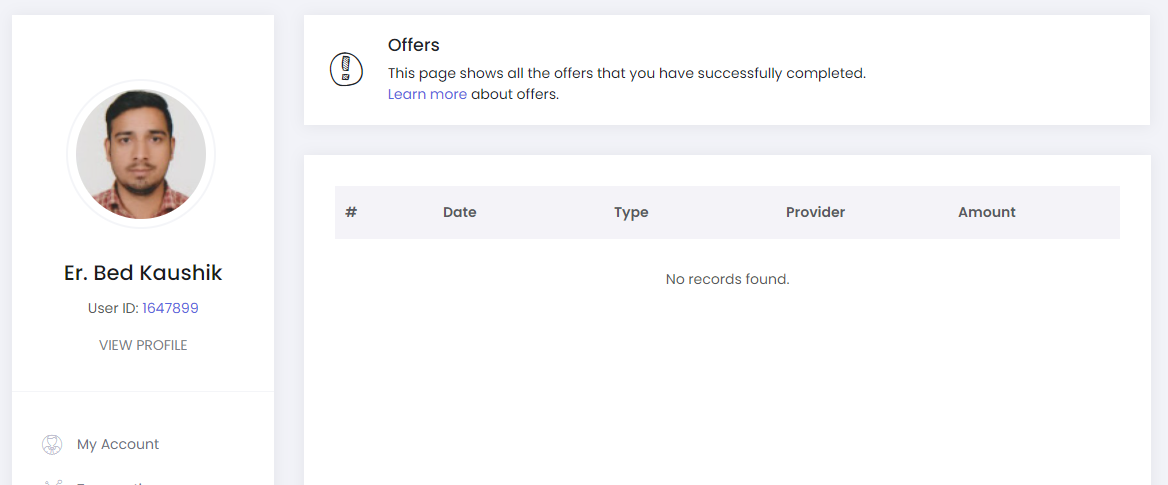 Idle Empire Offer History