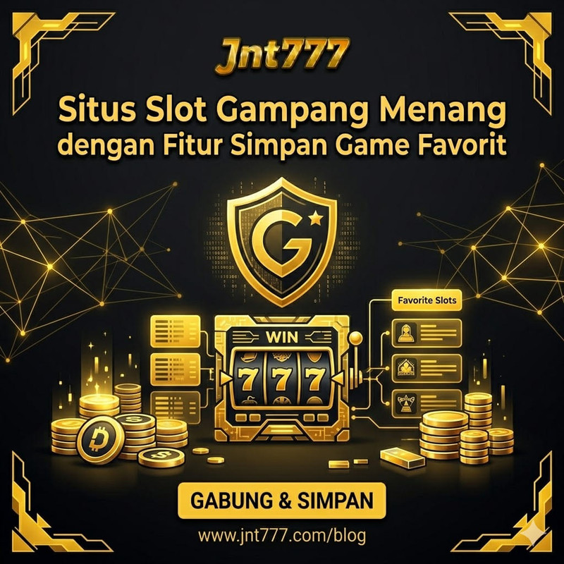 Jnt777 Situs Slot Gampang Menang dengan Fitur Simpan Game Favorit