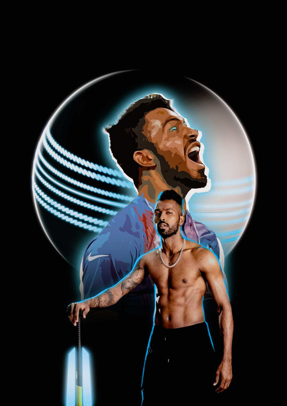 Hardik Pandya Poster Artwork