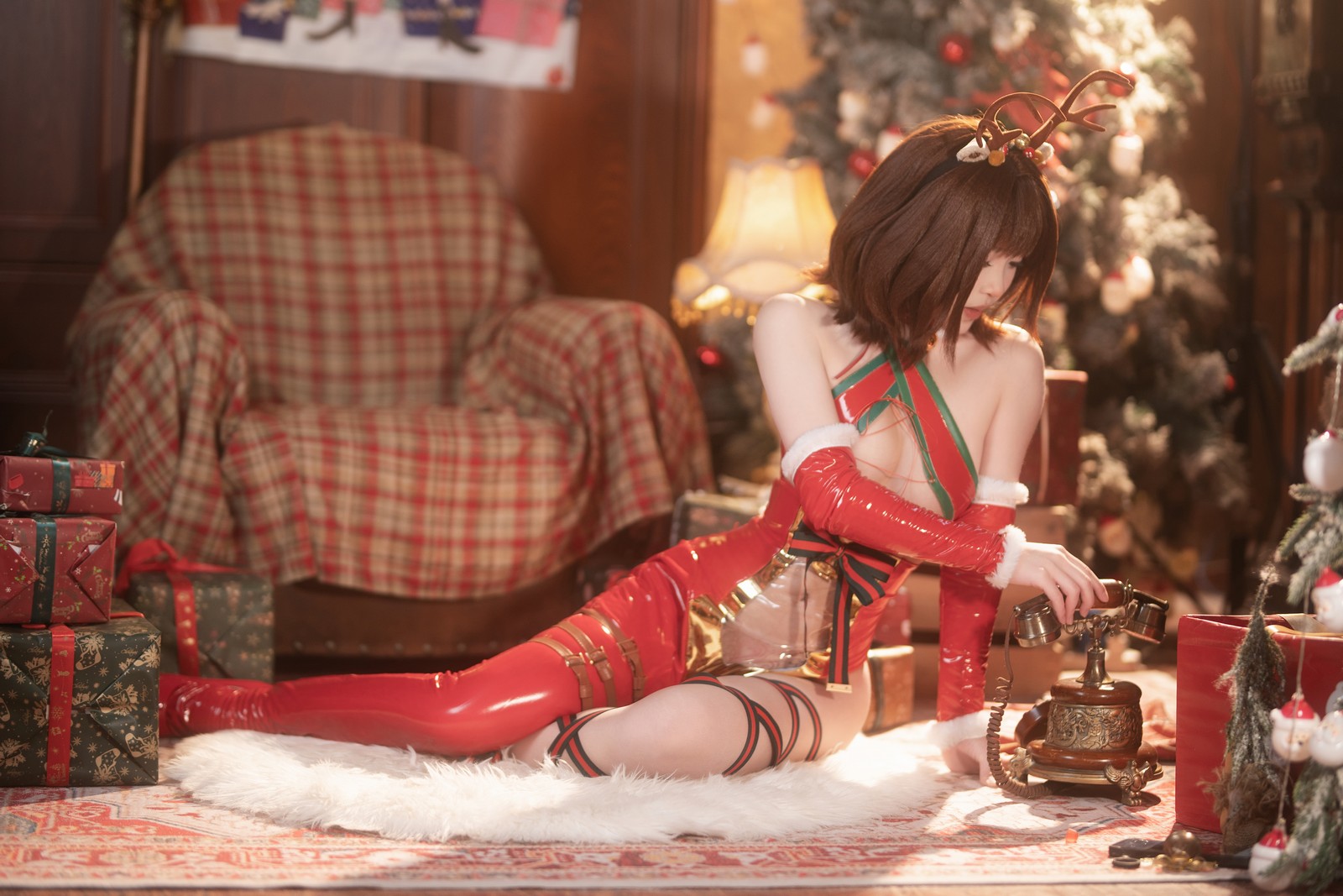 Bangni邦尼 – 圣诞小鹿 Cosplay 高清写真集（91P-7V-1.38GB）节日主题插图5