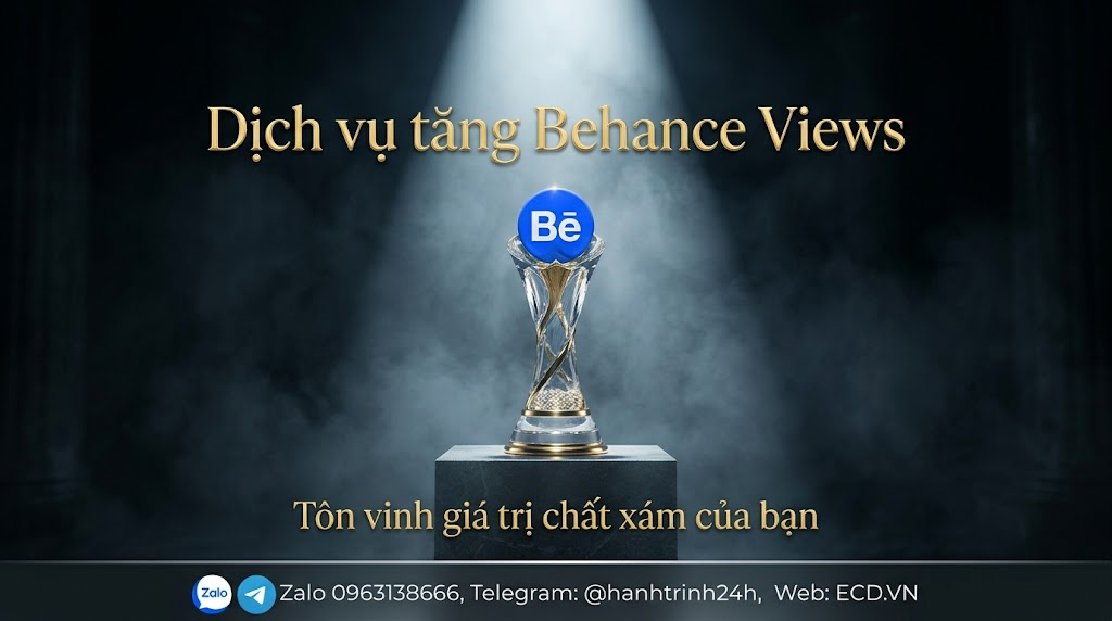 tăng behance views tự nhiên adobe behance