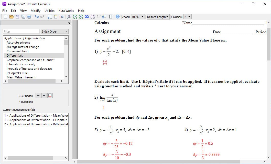 Infinite Calculus 2.61.03