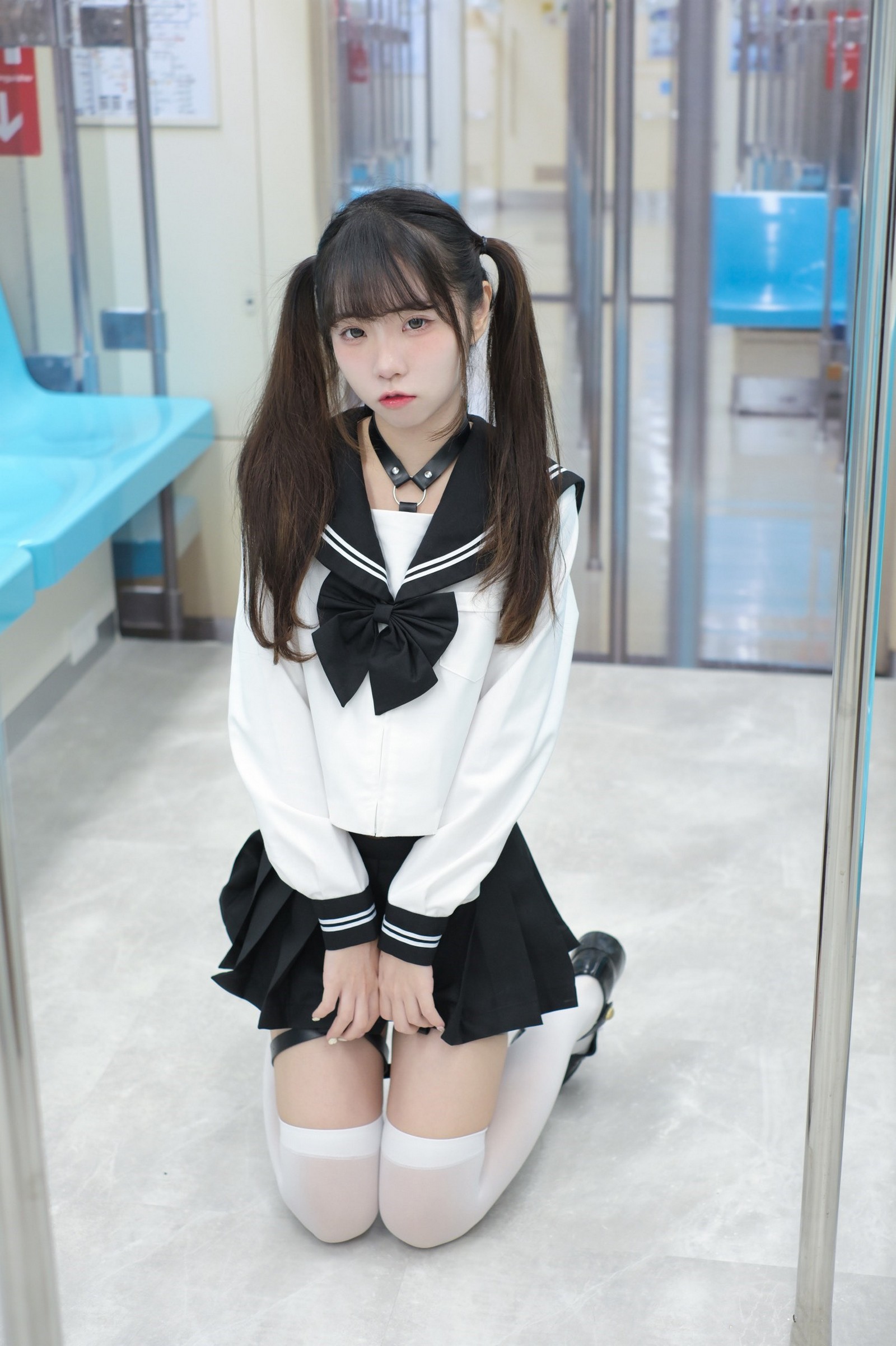 可可小白兔 電車上の女高中生 写真集 – 场景系主题 高清图集 [70P-40.5M]插图5