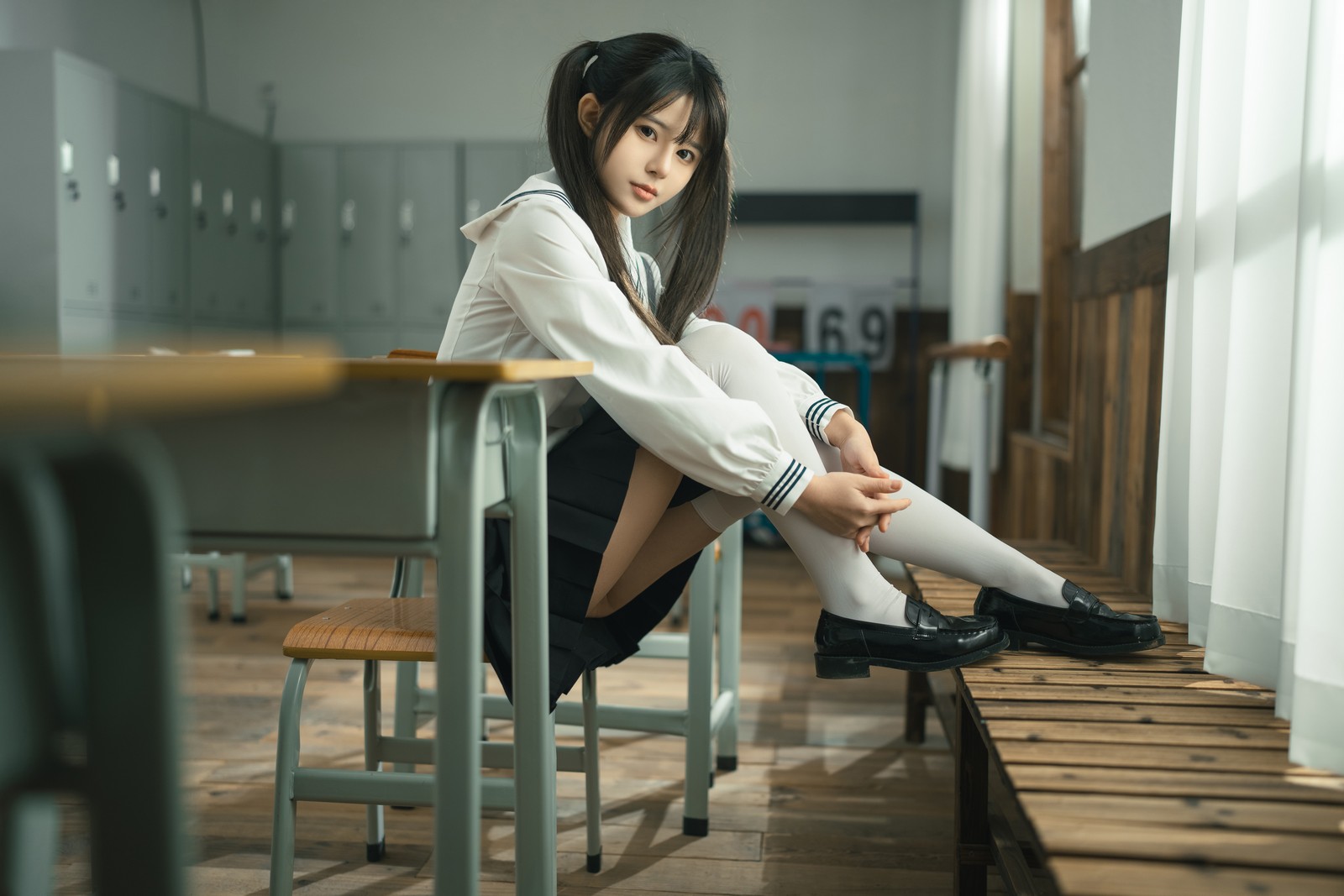 rua阮阮 授课中 教室主题 写真合集｜剧情系校园写真（57P｜855MB）插图4