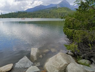 lake and mountains