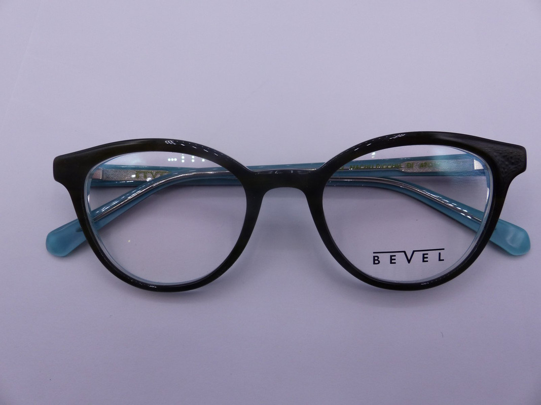 BEVEL 3722 MACHU PICCHU DRIFTWOOD/ICE BLUE WOMENS EYEGLASSES FRAMES SZ 47-19-135