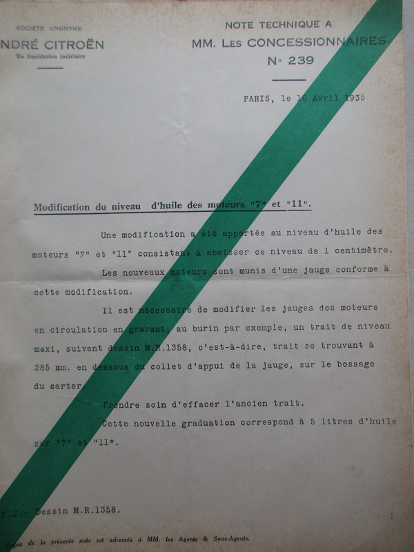 Note Technique 239-A