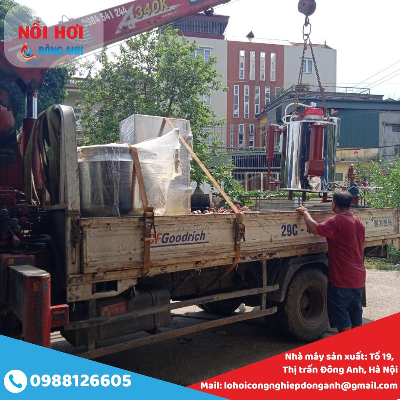 nồi hơi đốt dầu 100