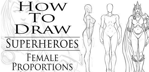 How to Draw Superheroes – Female Proportions + Suit Design