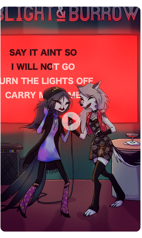 The video of Octavia and Loona singing at the karaoke bar